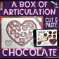 A Box of Articulation Chocolates~ Speech Therapy Cut & Paste Craft