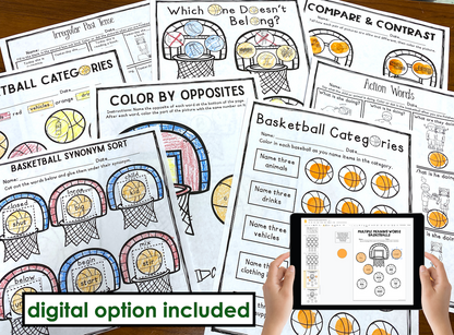 Basketball No Prep Language Pack (Quick pack!)