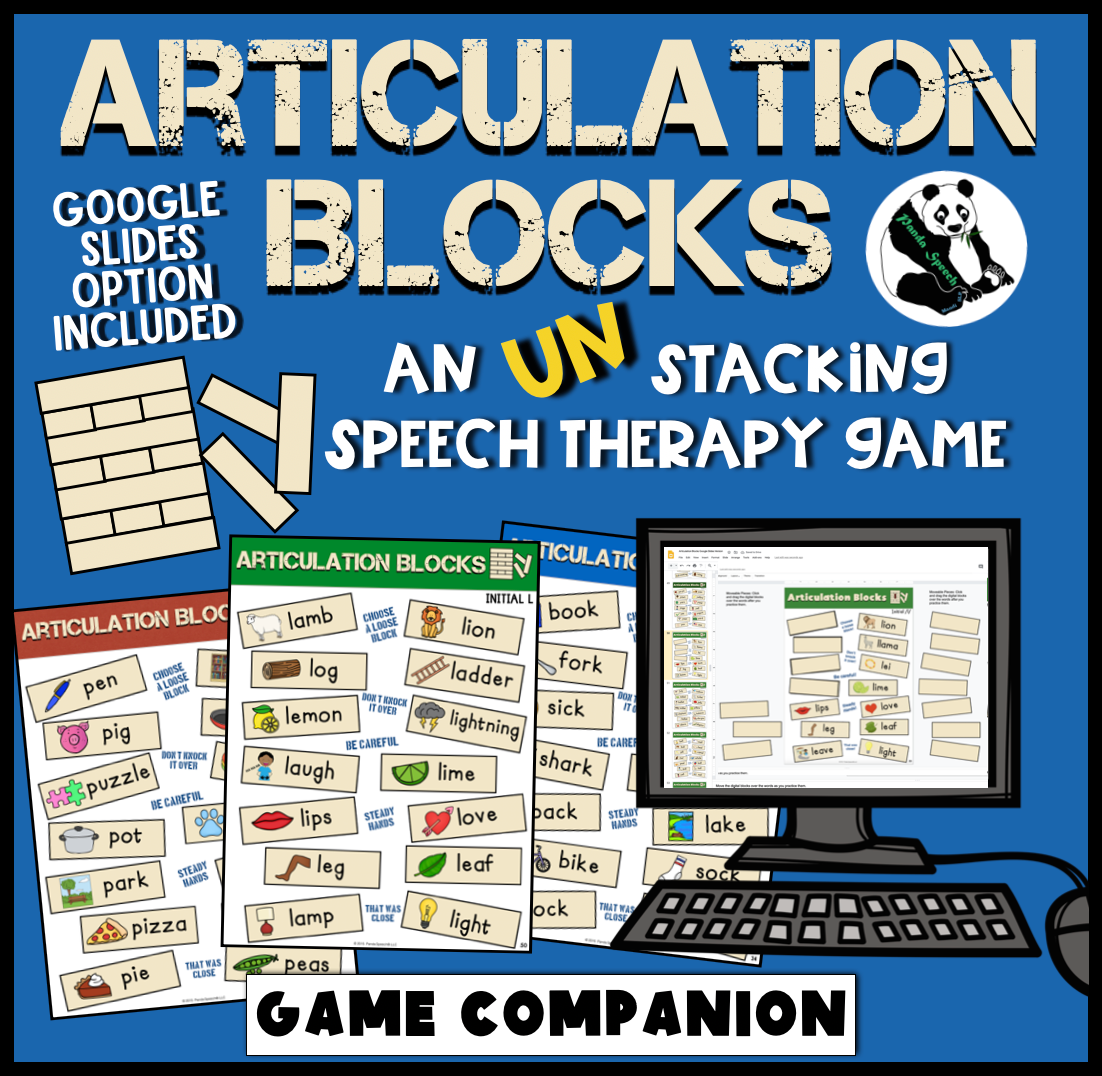 Articulation Blocks ~ Speech Therapy Game Companion – Panda Speech LLC