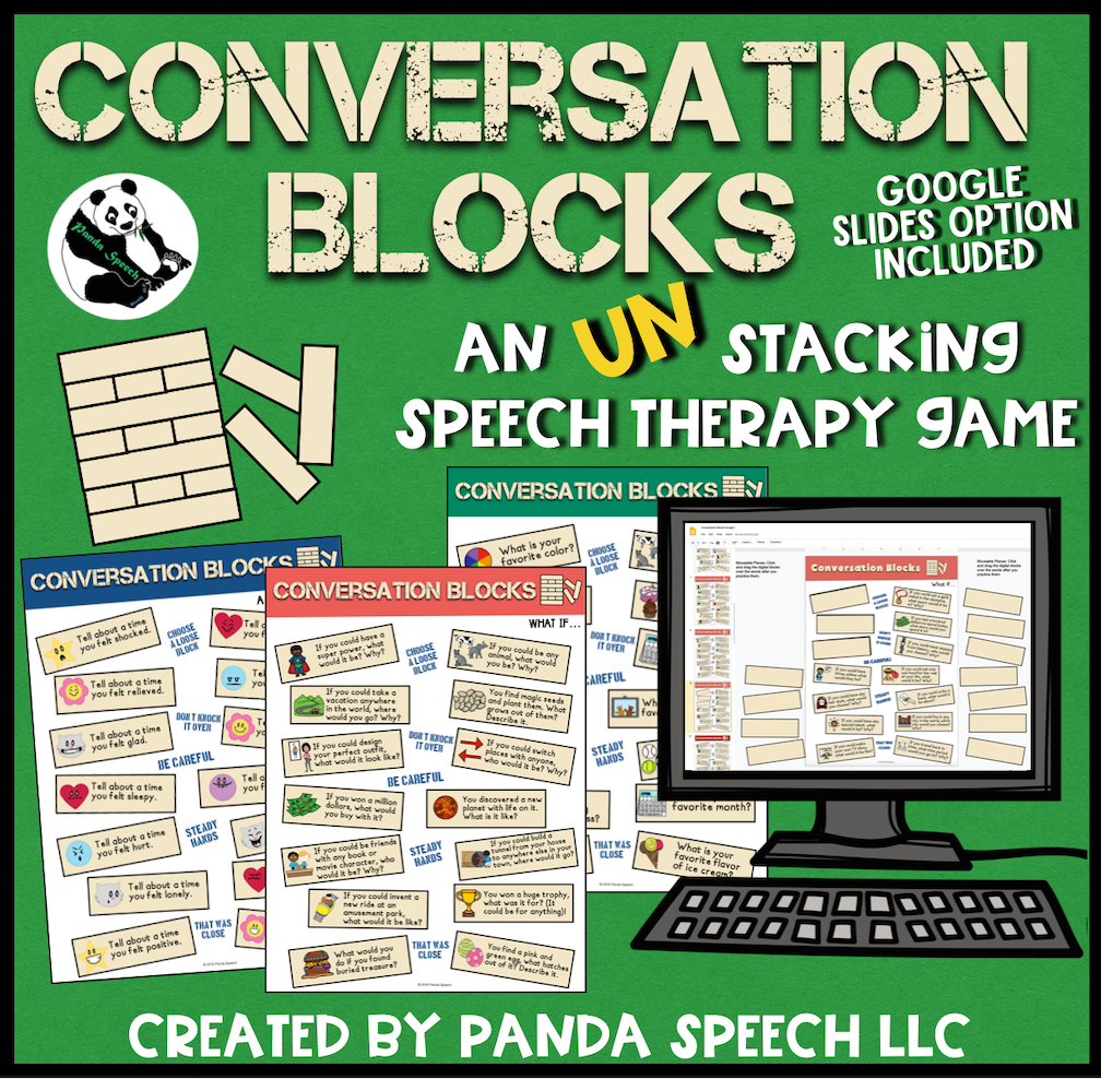 Conversation Blocks ~ Speech Therapy Game Companion – Panda Speech LLC