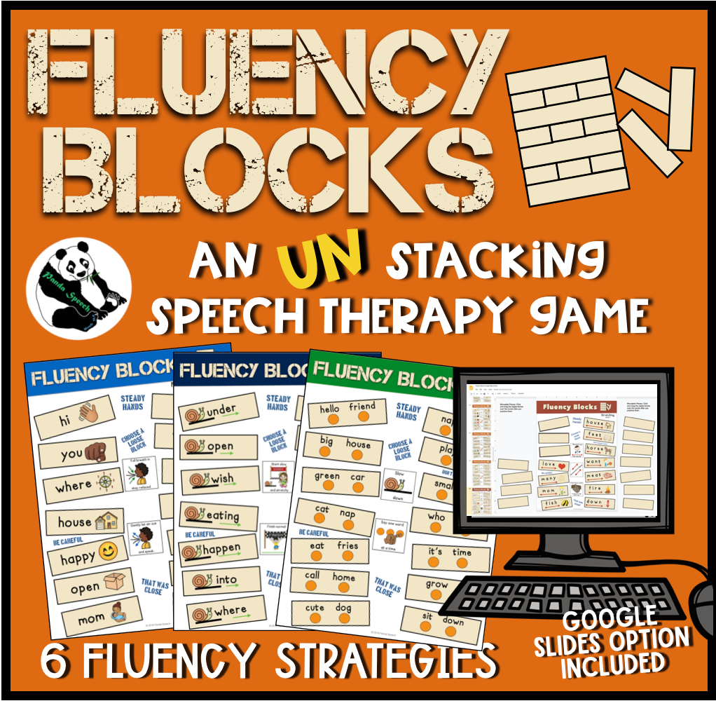 Fluency Blocks Speech Therapy Game Companion Panda Speech Therapy