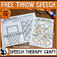 Free Throw Speech One Page Articulation & Language Craft