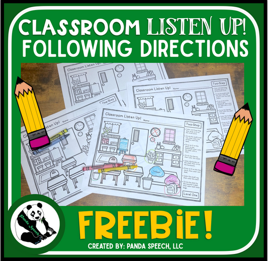Classroom Listen Up! Following Directions Freebie