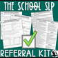 The School SLP Referral Kit ~ The forms you wish you had!