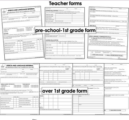 The School SLP Case Management Kit ~ The forms you wish you had!