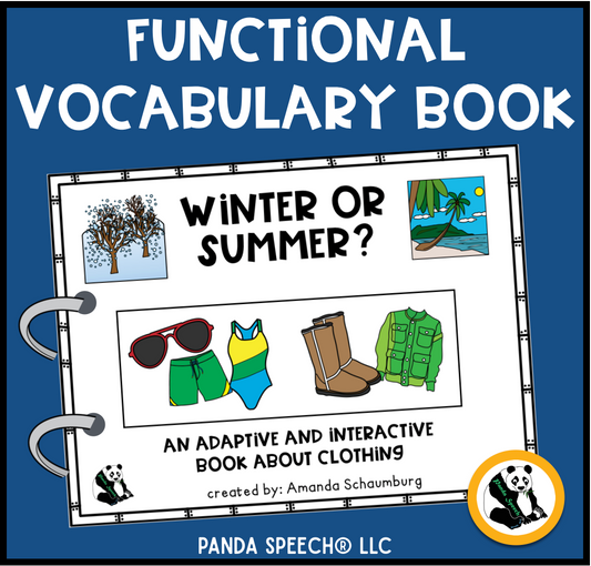 Functional Vocabulary Book: Seasonal Clothing Print & Make Book