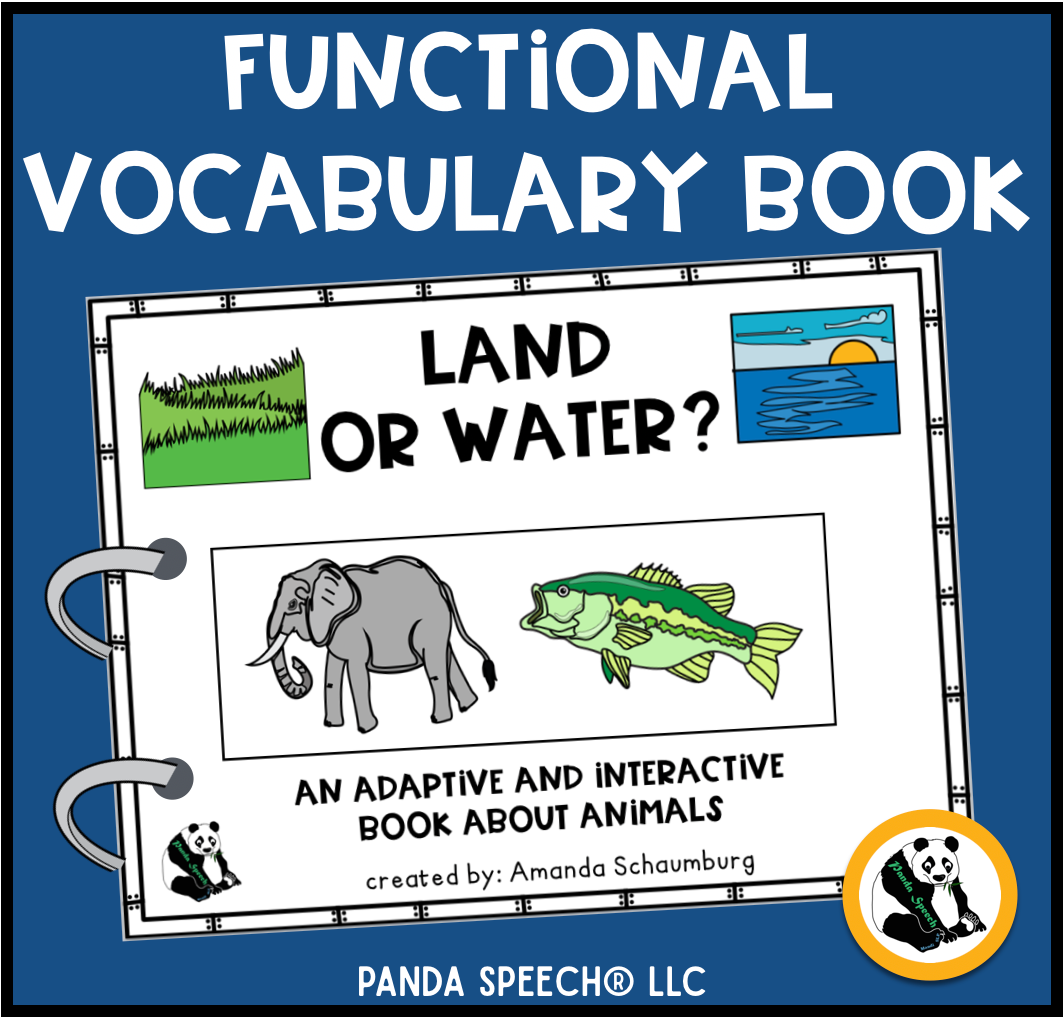 Functional Vocabulary Book: Land or Water Animal?  Print & Make Book