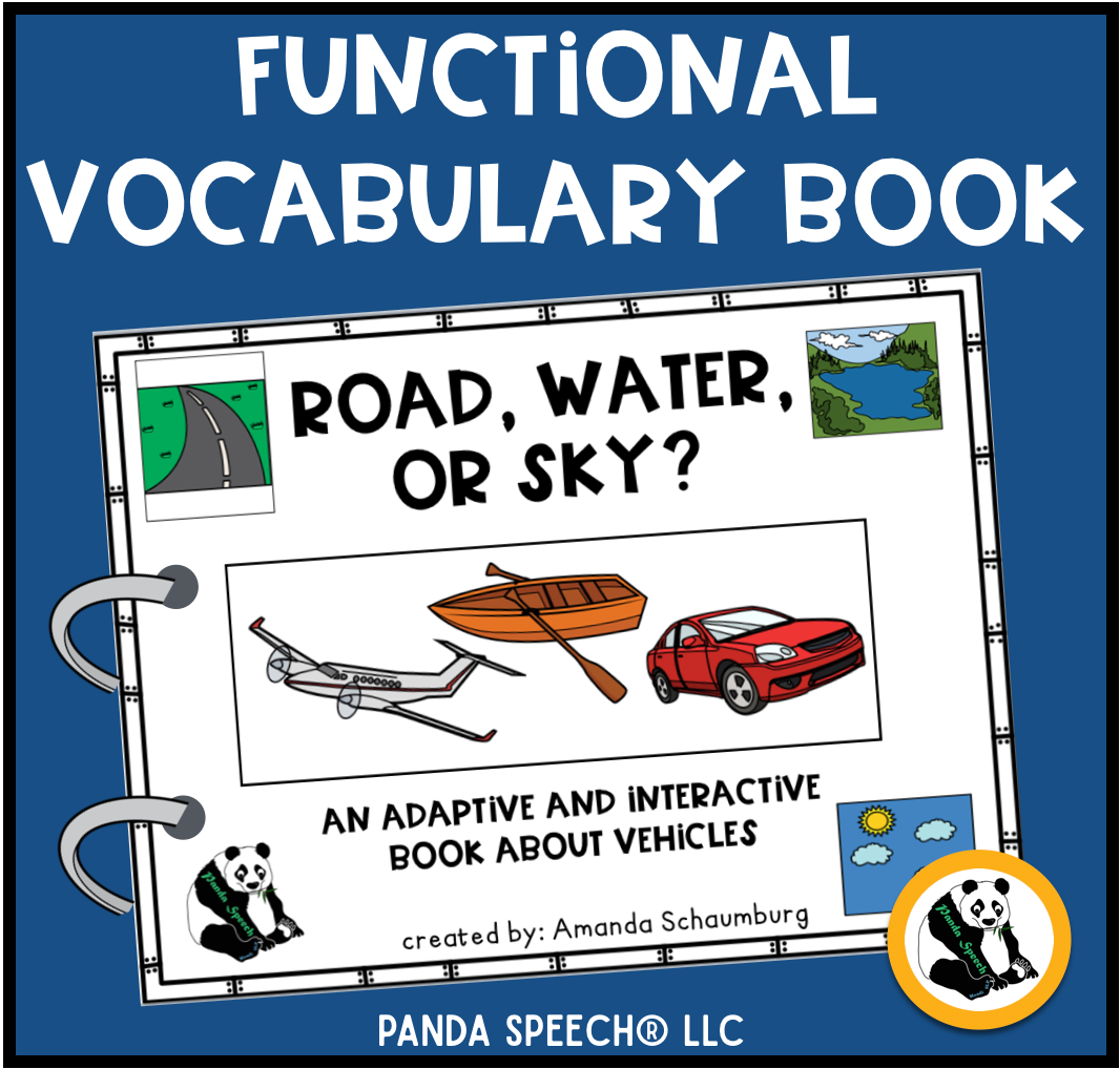 Functional Vocabulary Book: Road, Water, or Sky?  Print & Make Book