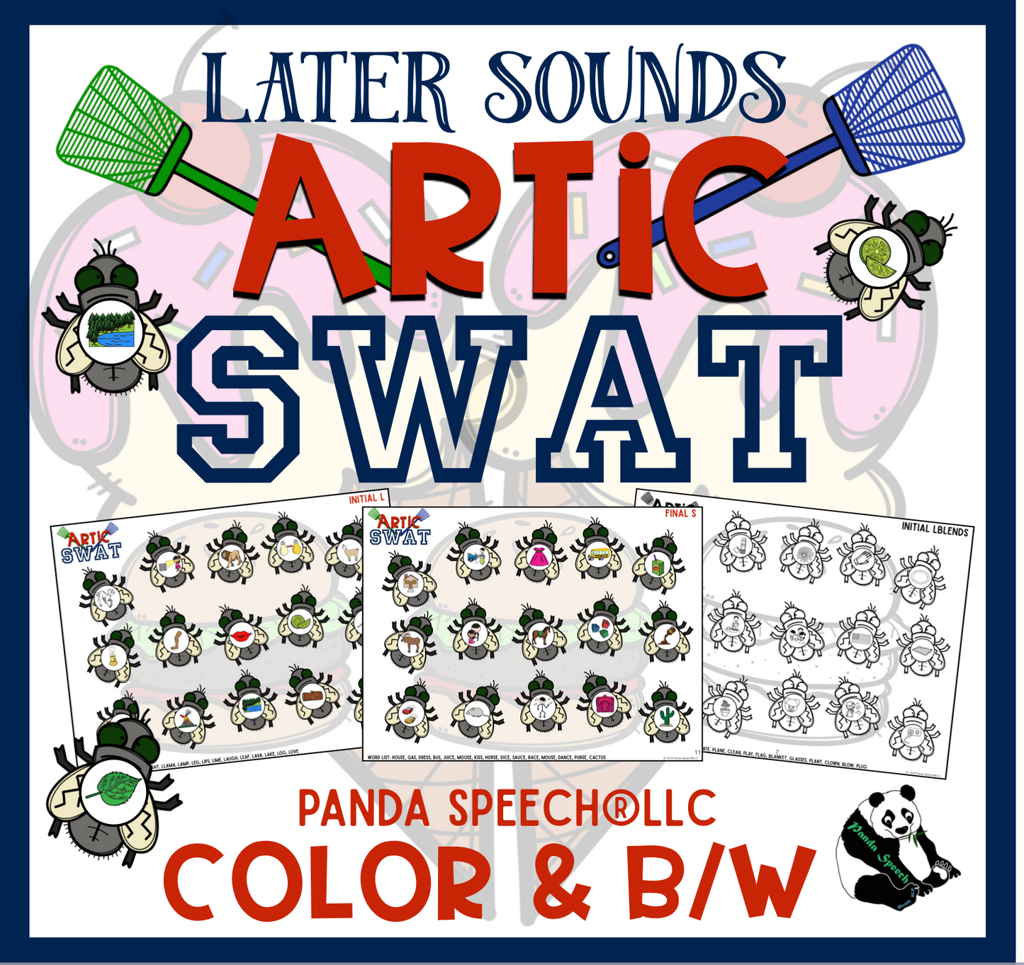 Artic Swat! Later Articulation Sounds ~ Play Dough Companion + Digital Options