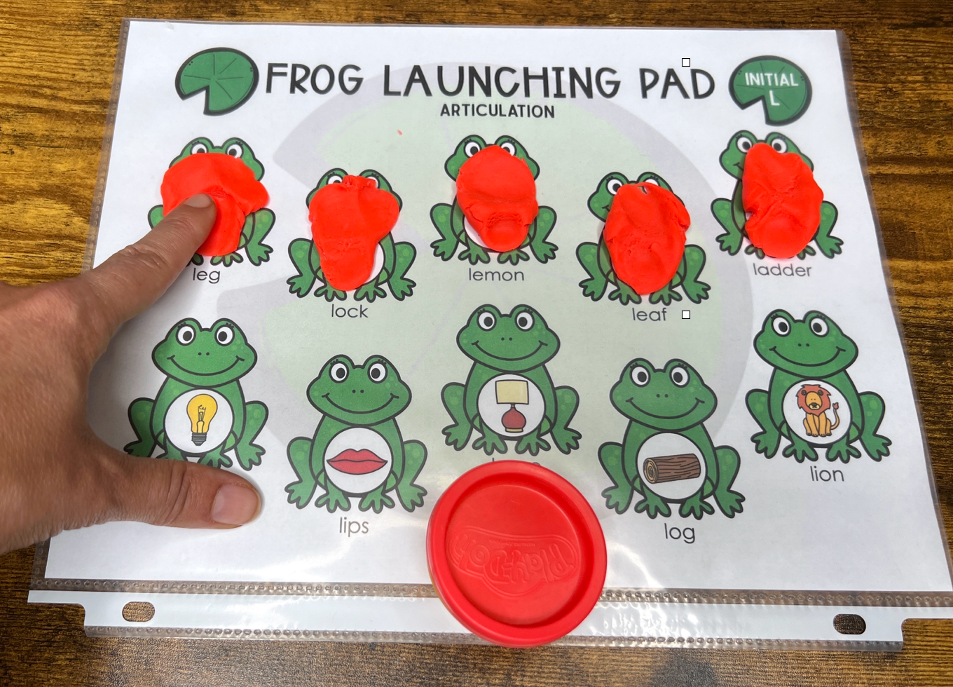 Frog Launching Pad for Language Toy Companion for Plastic Hopping Frogs