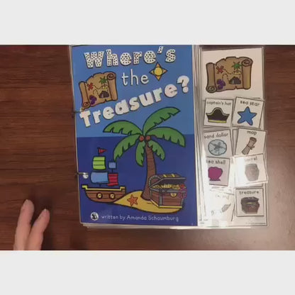 Where's the Treasure?  Lift a Flap Book (Print & Make Book)