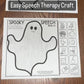 Spooky Speech Ghost ~ One Page Speech and Language Craft