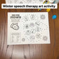 Double Dotting Speech Mittens ~ A Speech Therapy Art Activity