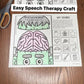 Speech Brains! ~ One Page Speech and Language Craft