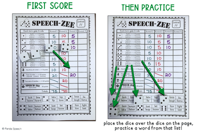 Speech Zee ~ Articulation Dice Game Companion