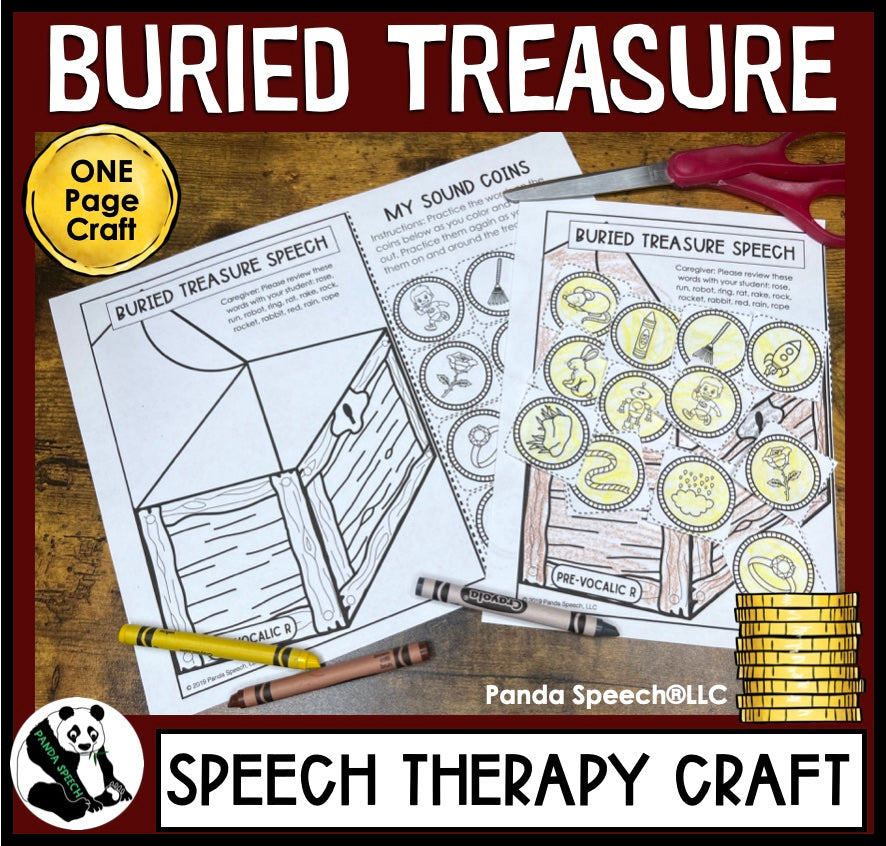Buried Treasure Speech ~ One Page Speech and Language Craft